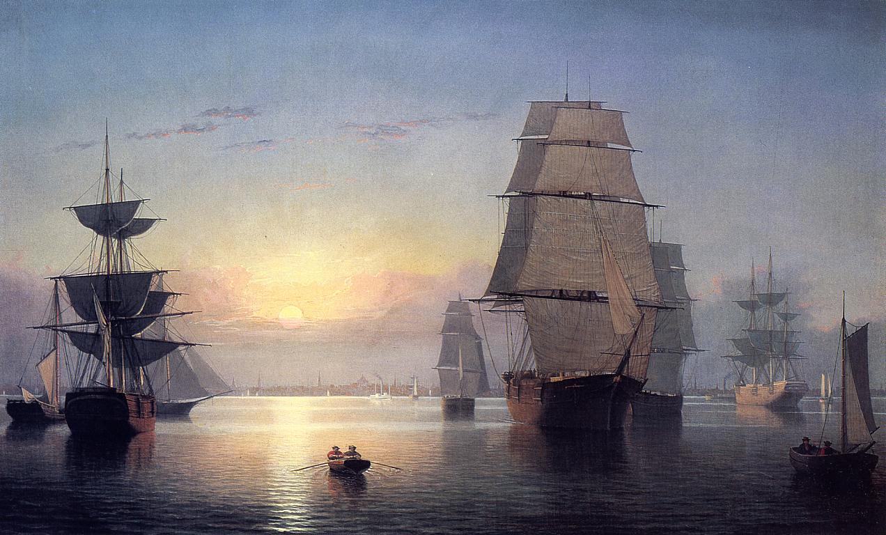 Risultati immagini per Fitz Hugh Lane â Boston Harbors - 1854