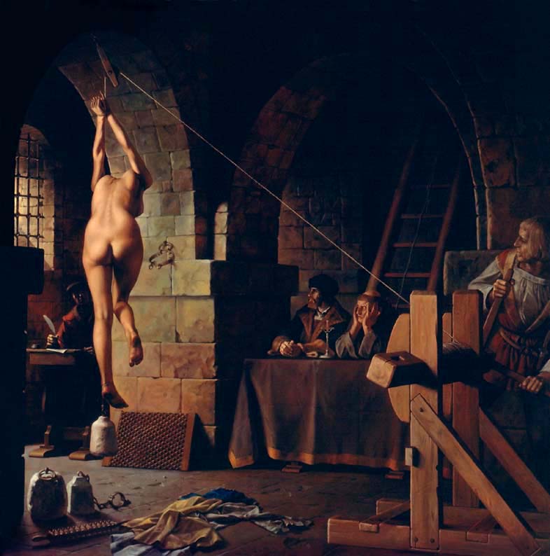 Nicolay Bessonov, Interrogation, Canvas, 1992